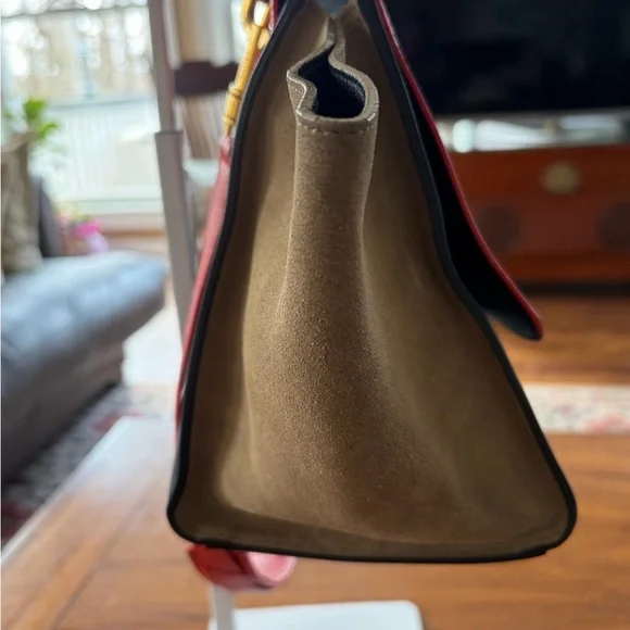 Authentic Celine Color-block Tricolor Leather Bag EUC - Picture 13 of 16